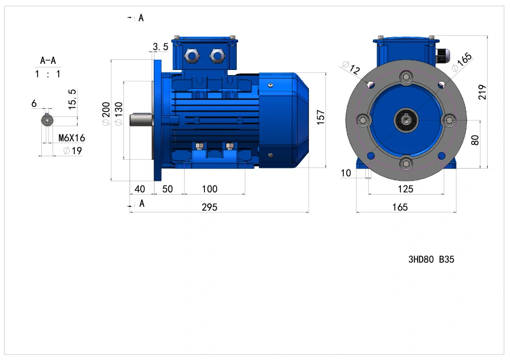 Elektromotor 3HD803-2 1,5kW, 2890ot.