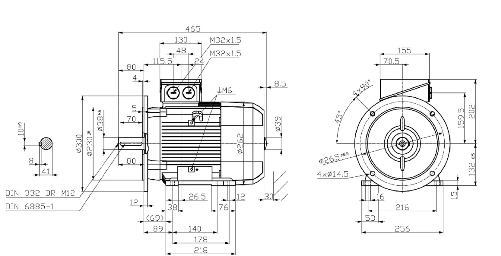 Elektromotor INNOMOTICS 3kW, 715ot., 1LE1002-1CD22-2JA4