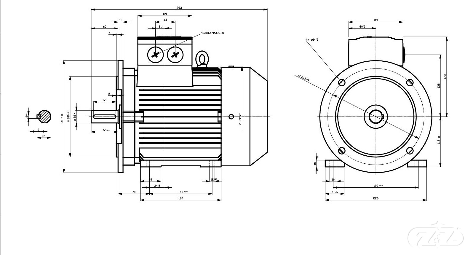 Elektromotor INNOMOTICS, 4kW, 2905ot., 1LE1603-1BA23-4JB4
