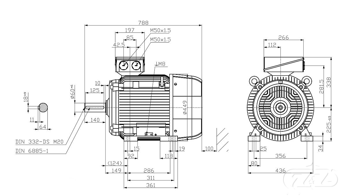 Elektromotor INNOMOTICS, 37kW, 1478ot., 1LE1603-2BB03-4AB4