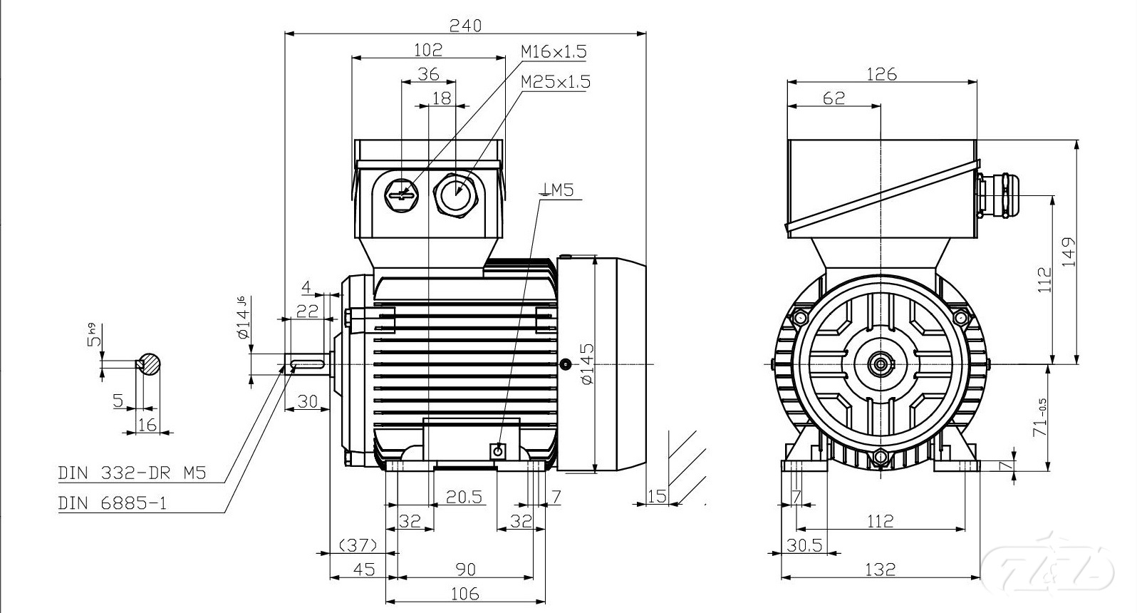 Elektromotor INNOMOTICS, 0,37kW, 2850ot., 1MB1533-0CA22-2AA4
