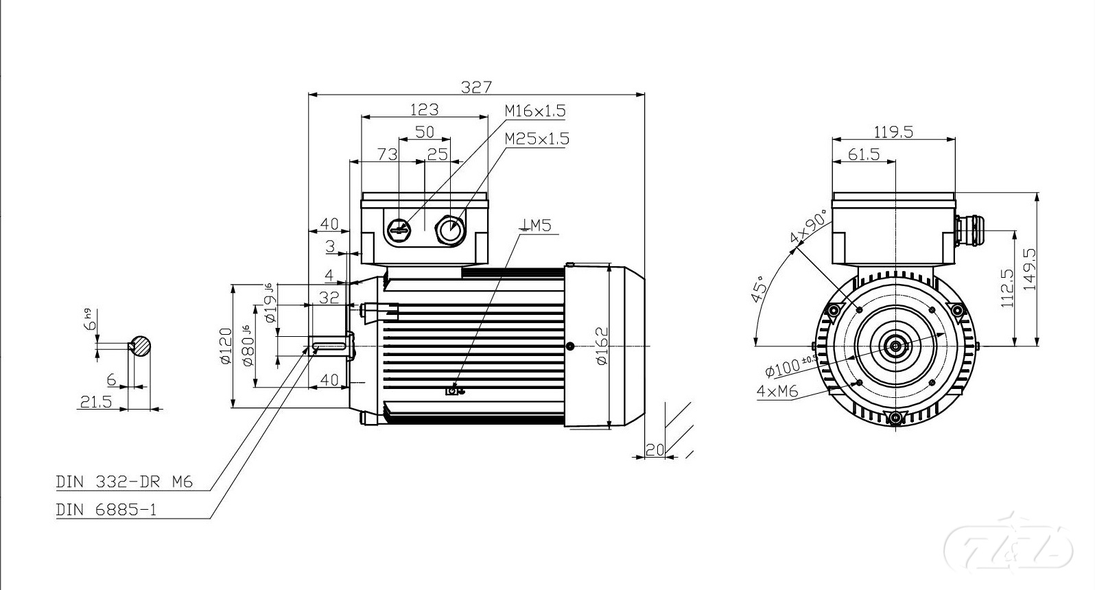 Elektromotor INNOMOTICS, 1,1kW, 2885ot., 1MB1033-0DA32-2KA4