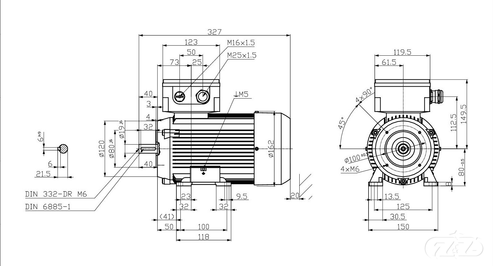 Elektromotor INNOMOTICS, 1,1kW, 2885ot., 1MB1033-0DA32-2NA4