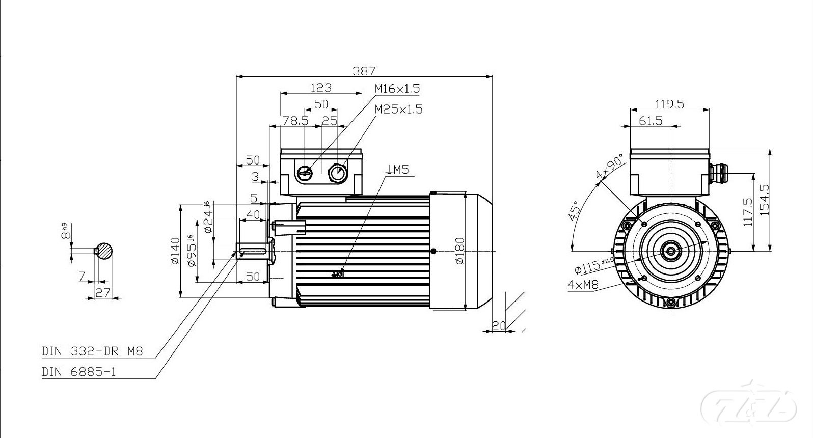 Elektromotor INNOMOTICS, 2,2 kW, 2910ot., 1MB1033-0EA42-2KA4