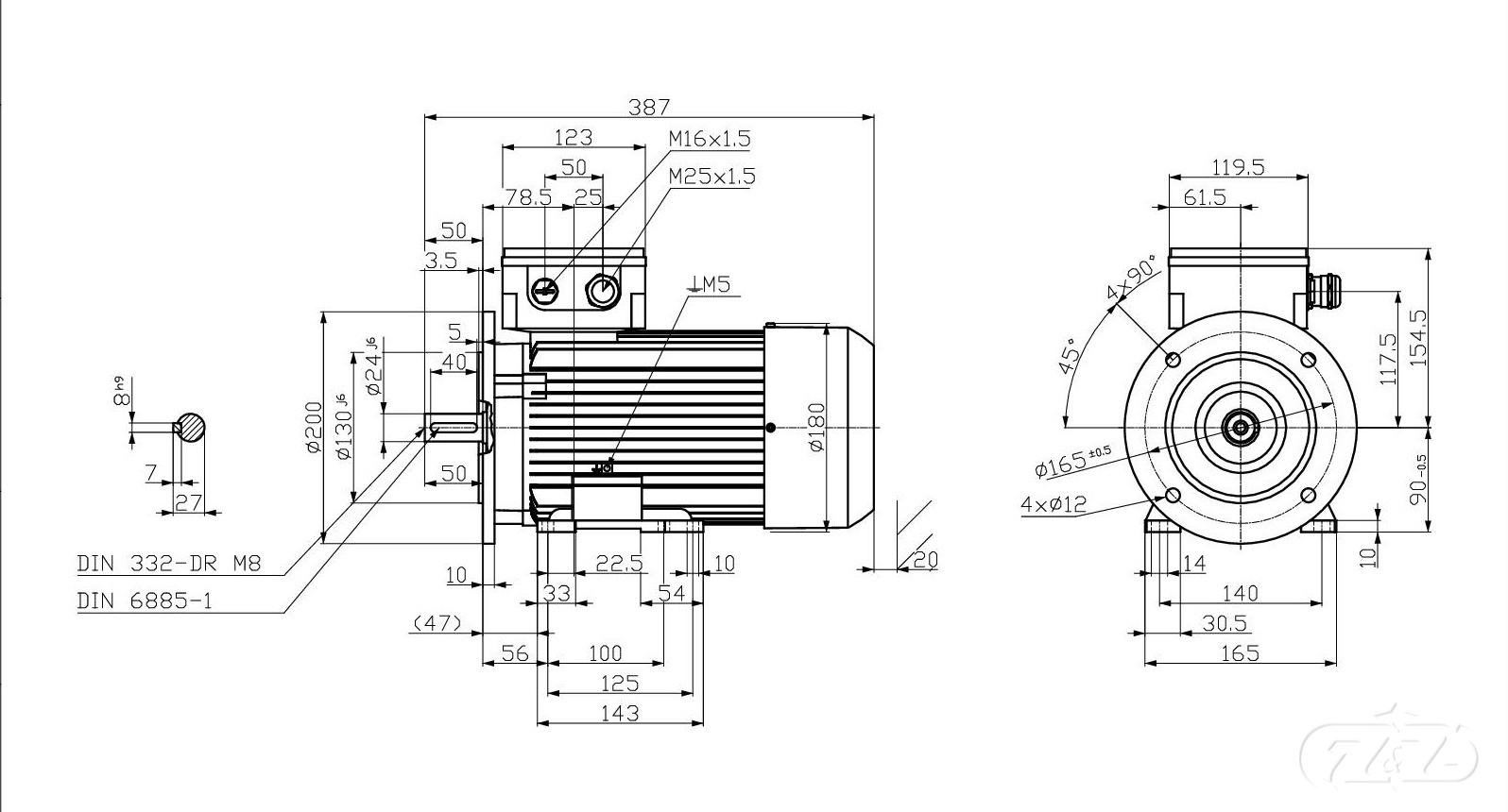 Elektromotor INNOMOTICS, 2,2kW, 2910ot., 1MB1033-0EA42-2JA4