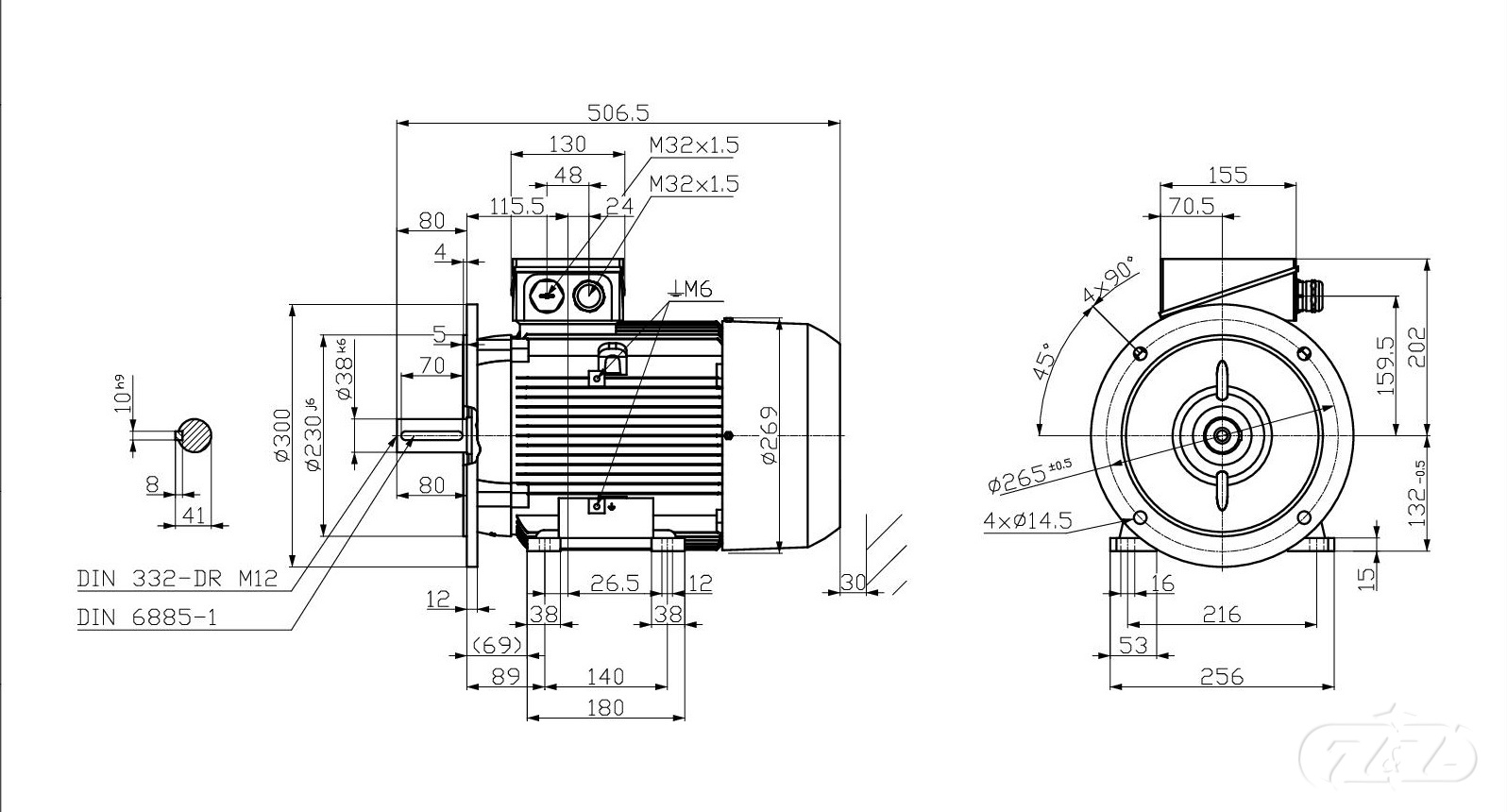Elektromotor INNOMOTICS, 7,5kW, 2950ot., 1MB1033-1CA13-4JA4