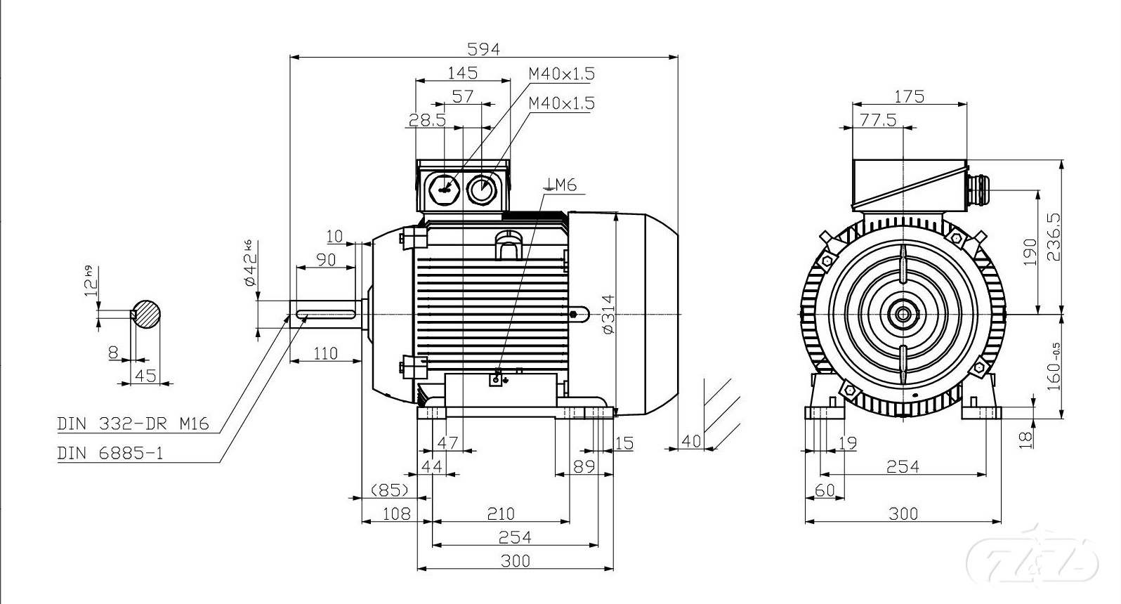 Elektromotor INNOMOTICS, 15kW, 2960ot., 1MB1033-1DA33-4AA4