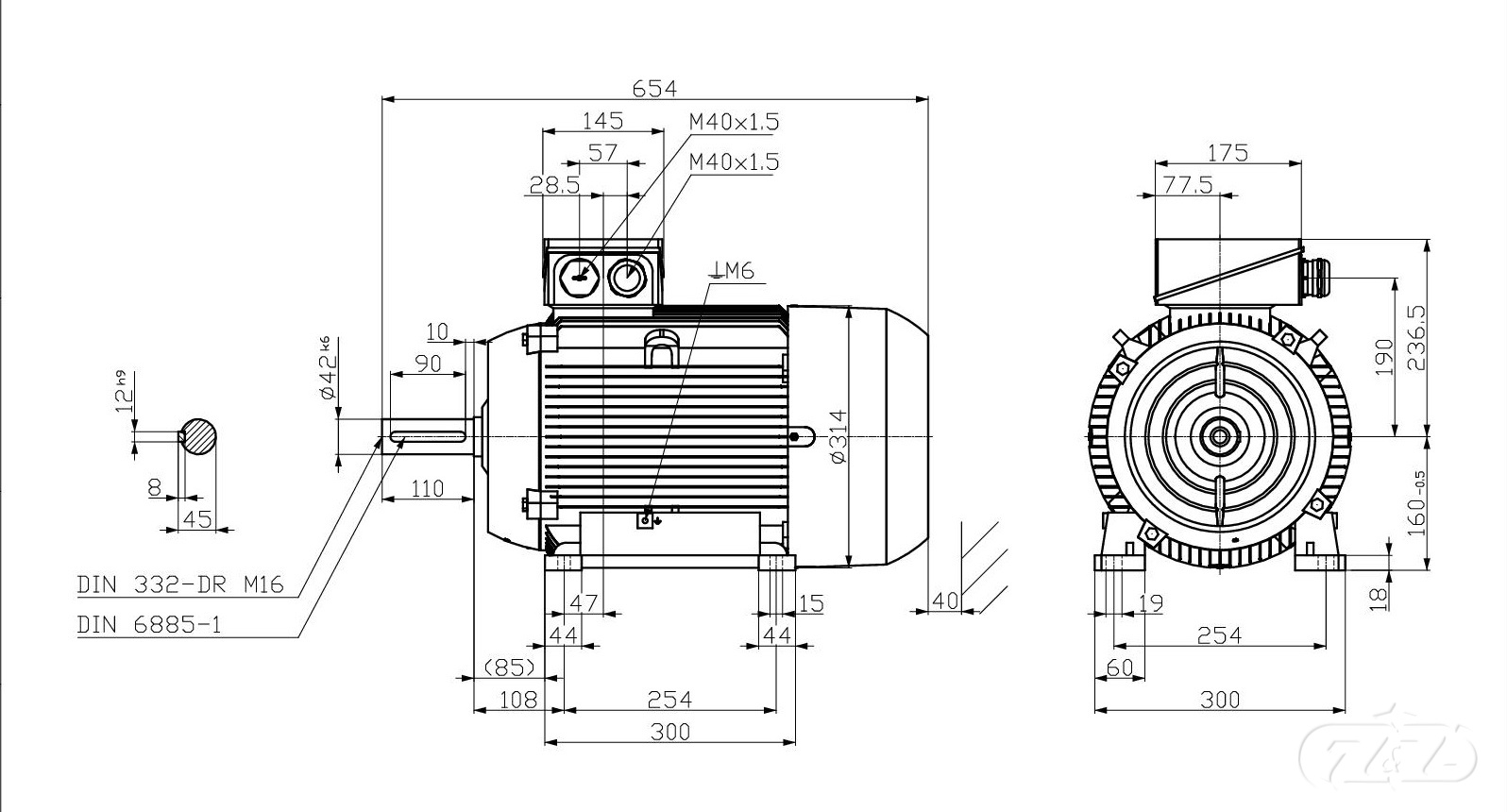 Elektromotor INNOMOTICS, 18,5kW, 2955ot., 1MB1033-1DA43-4AA4
