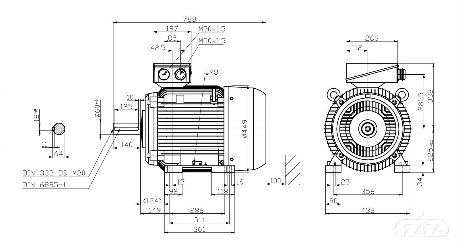 Elektromotor INNOMOTICS, 37kW, 1478ot., 1MB1533-2BB03-4AA4