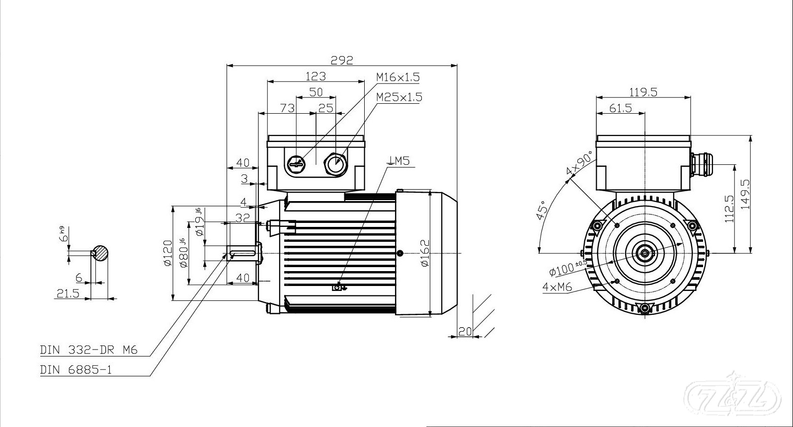 Elektromotor INNOMOTICS, 0,75kW, 2850ot., 1MB1013-0DA22-2KA4