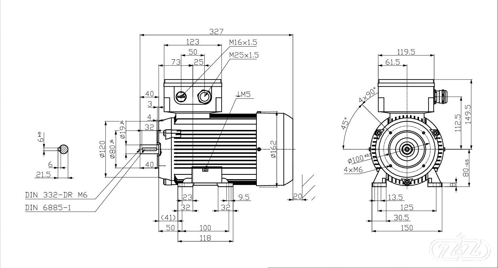 Elektromotor INNOMOTICS, 1,1kW, 2885ot., 1MB1013-0DA32-2NA4