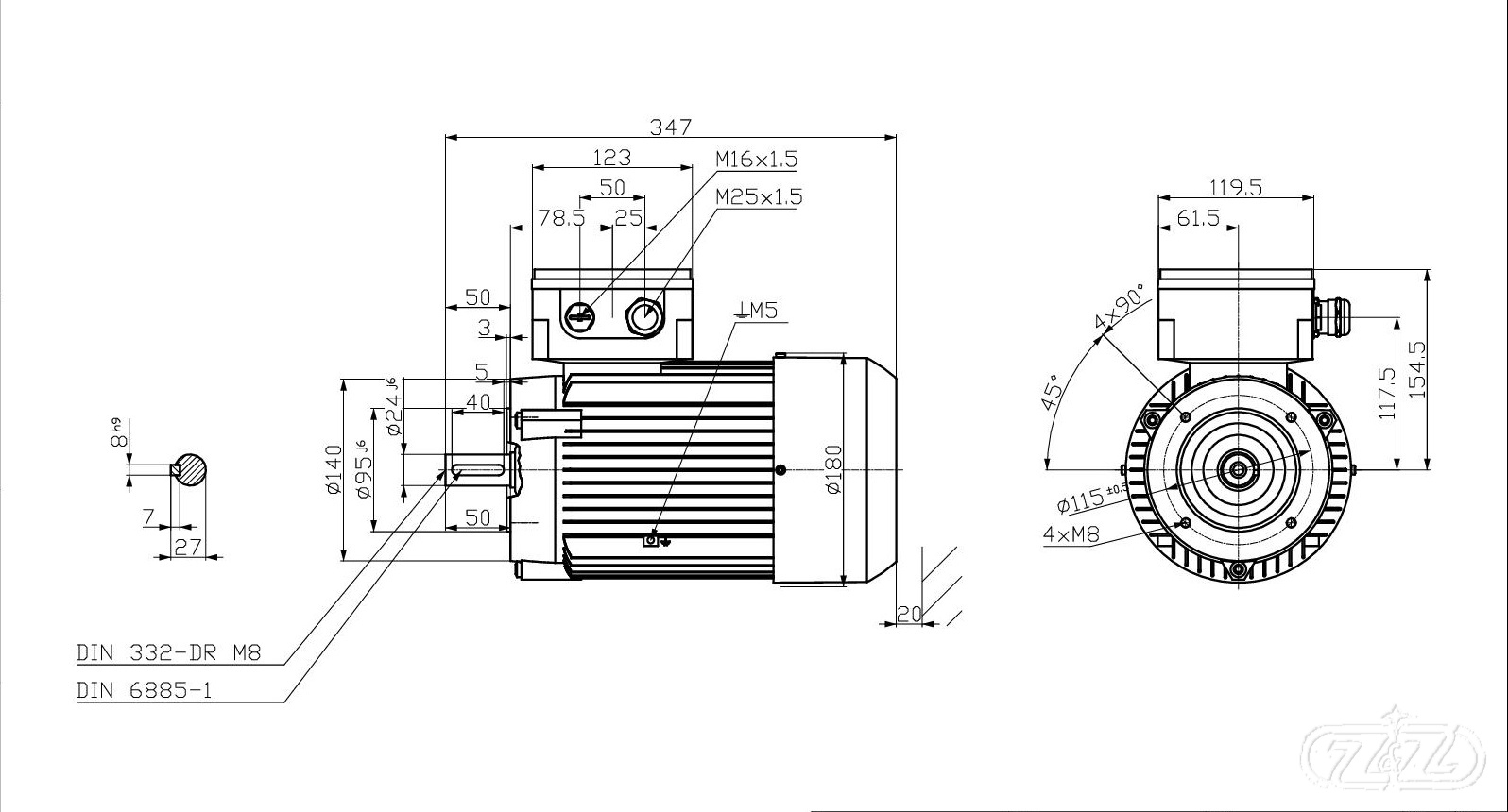 Elektromotor INNOMOTICS, 1,5kW, 2910ot., 1MB1013-0EA02-2KA4