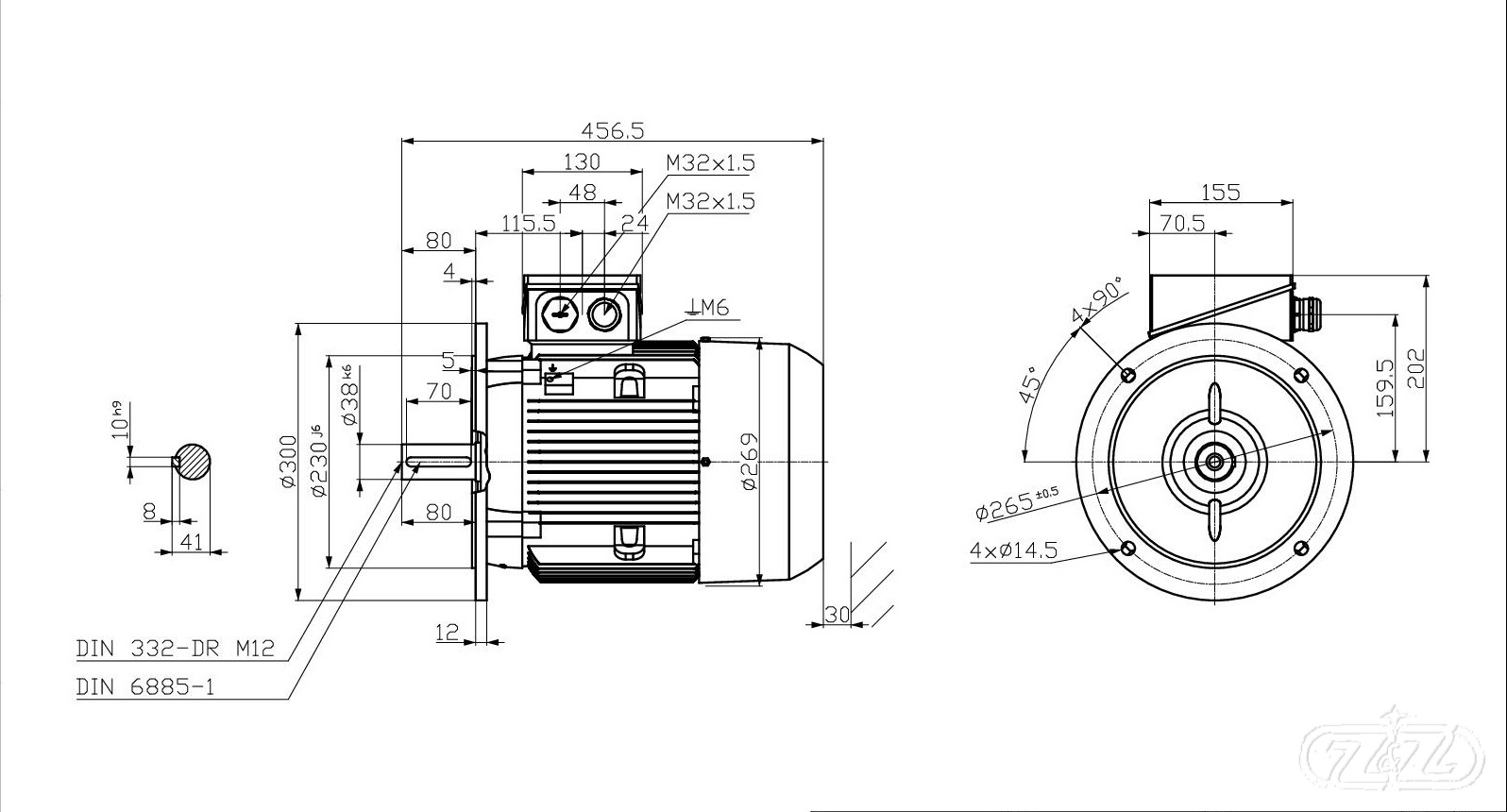 Elektromotor INNOMOTICS, 5,5kW, 2950ot., 1MB1013-1CA03-4FA4