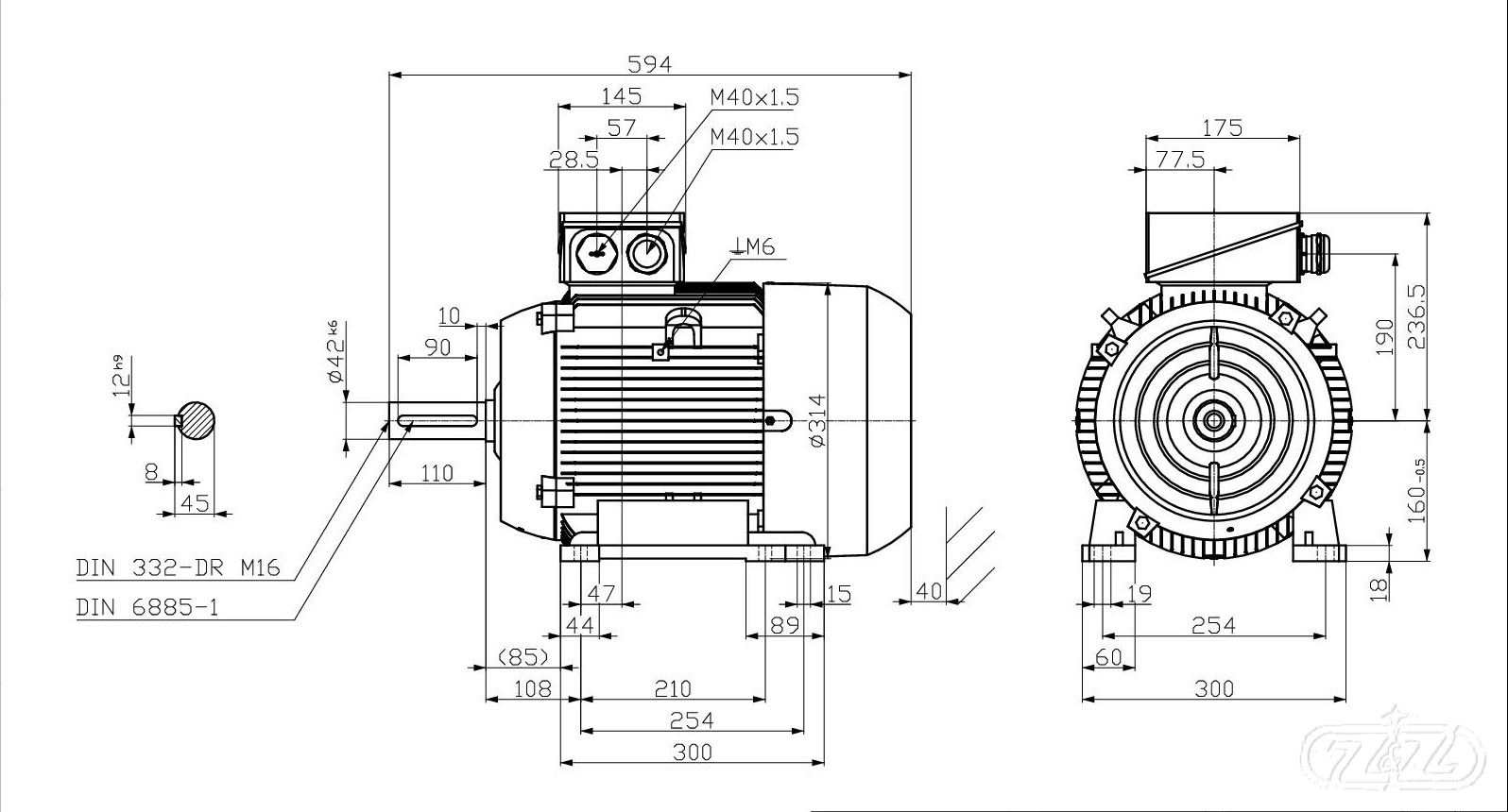 Elektromotor INNOMOTICS, 11kW, 2955ot., 1MB1013-1DA23-4AA4