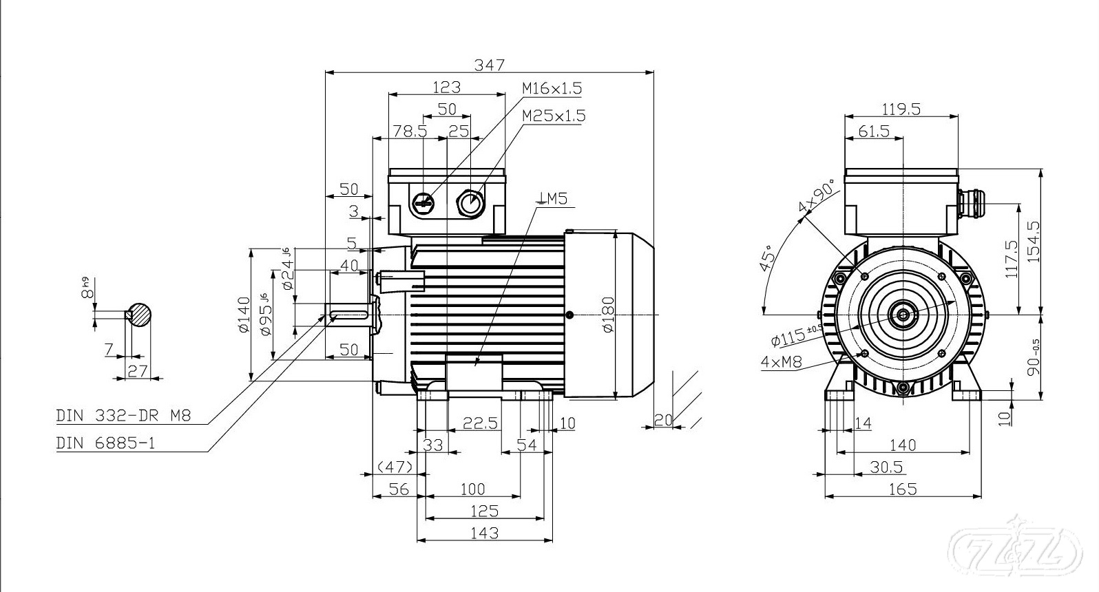 Elektromotor INNOMOTICS, 1,1kW, 1440ot., 1MB1013-0EB02-2NA4