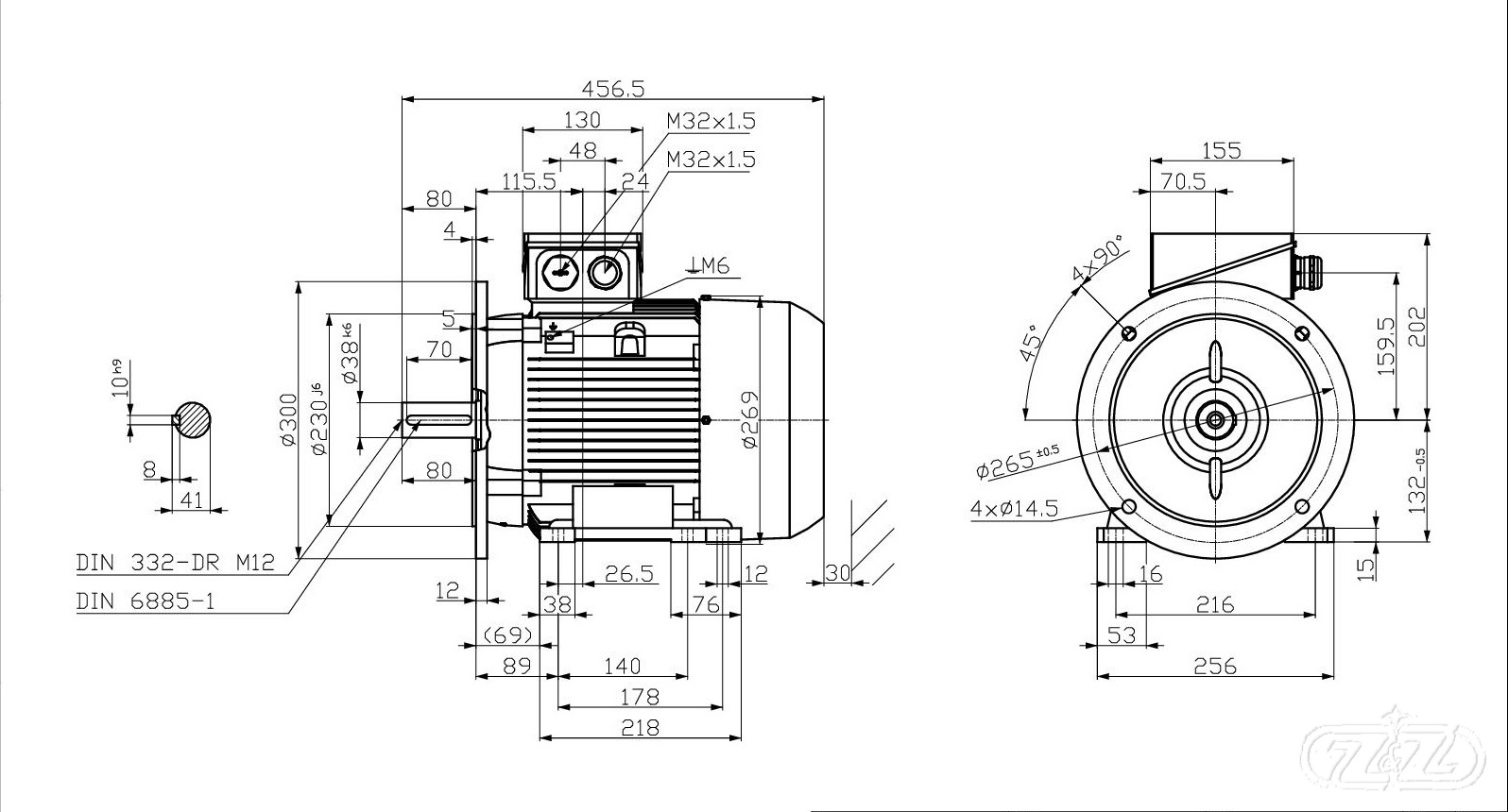 Elektromotor INNOMOTICS, 3kW, 975ot., 1MB1013-1CC02-2JA4