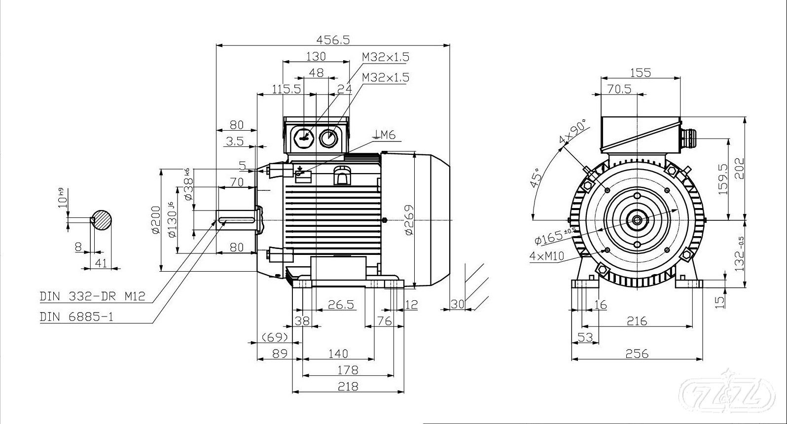Elektromotor INNOMOTICS, 3kW, 975ot., 1MB1013-1CC02-2NA4