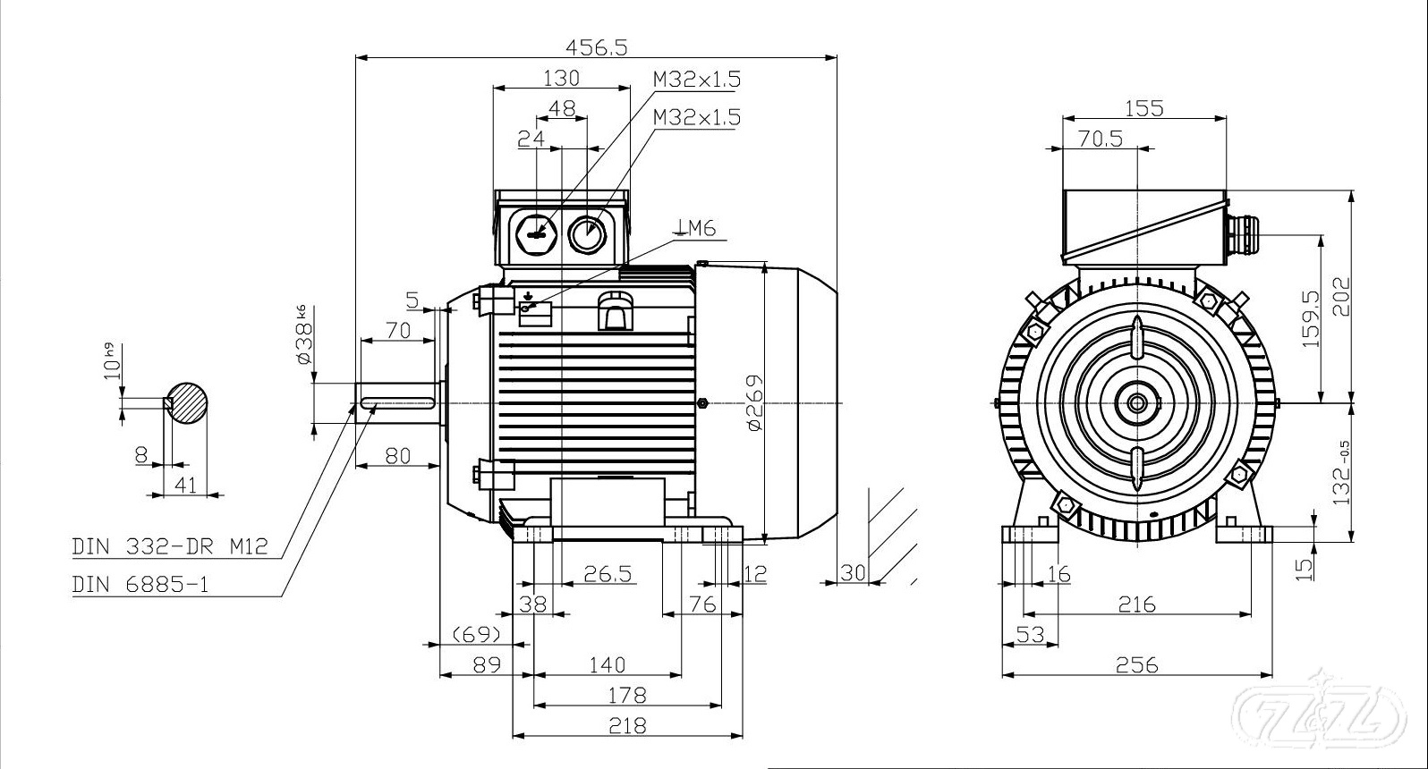 Elektromotor INNOMOTICS, 4kW, 975ot., 1MB1013-1CC23-4AA4