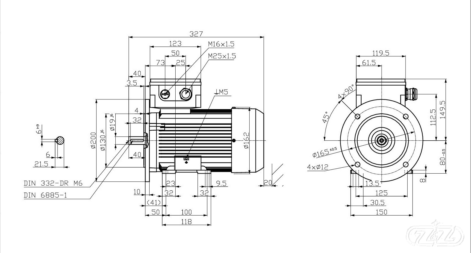 Elektromotor INNOMOTICS, 1,1kW, 2885ot., 1MB1023-0DA32-2JA4