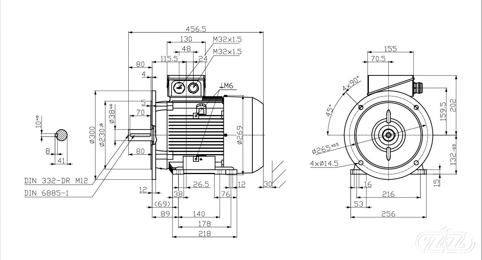 Elektromotor INNOMOTICS, 5,5kW, 2950ot., 1MB1023-1CA03-4JA4