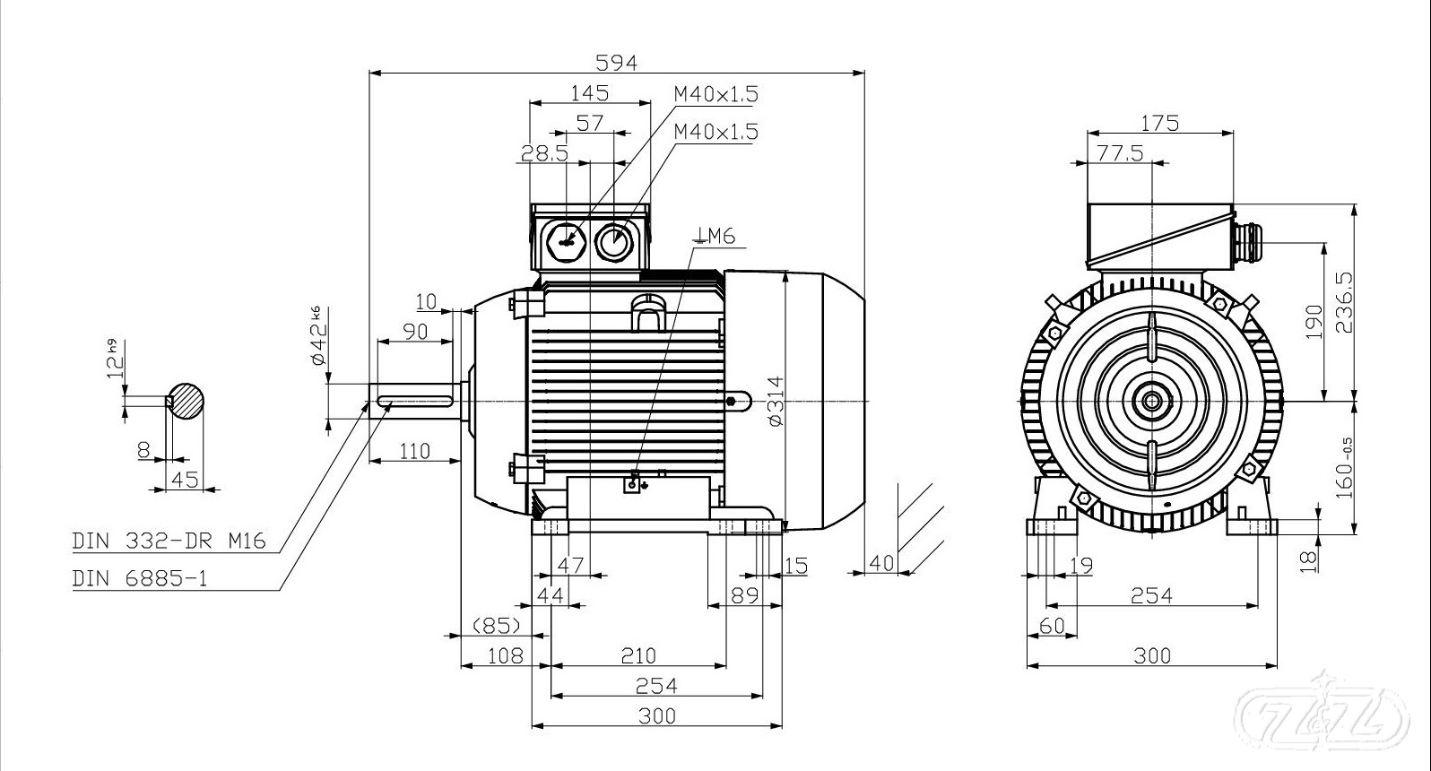 Elektromotor INNOMOTICS, 15kW, 1MB1023-1DA33-4AA4