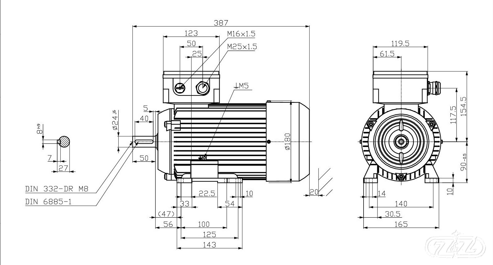 Elektromotor INNOMOTICS, 1,1kW, 945ot., 1MB1023-0EC42-2AA4