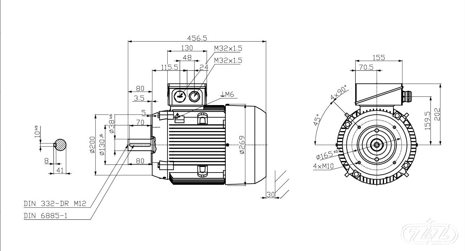 Elektromotor INNOMOTICS, 4kW, 975ot., 1MB1023-1CC23-4KA4