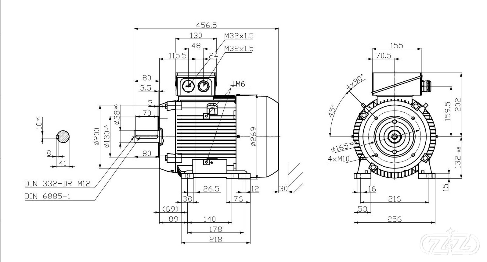 Elektromotor INNOMOTICS, 4kW, 975ot., 1MB1023-1CC23-4NA4