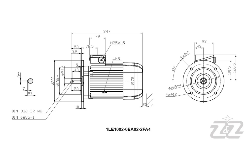 Elektromotor INNOMOTICS, 1,5kW, 2910ot., 1LE1002-0EA02-2FA4
