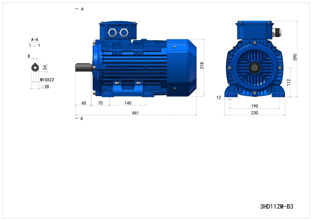 Elektromotor 3HD112M-2 4kW, 2910ot.